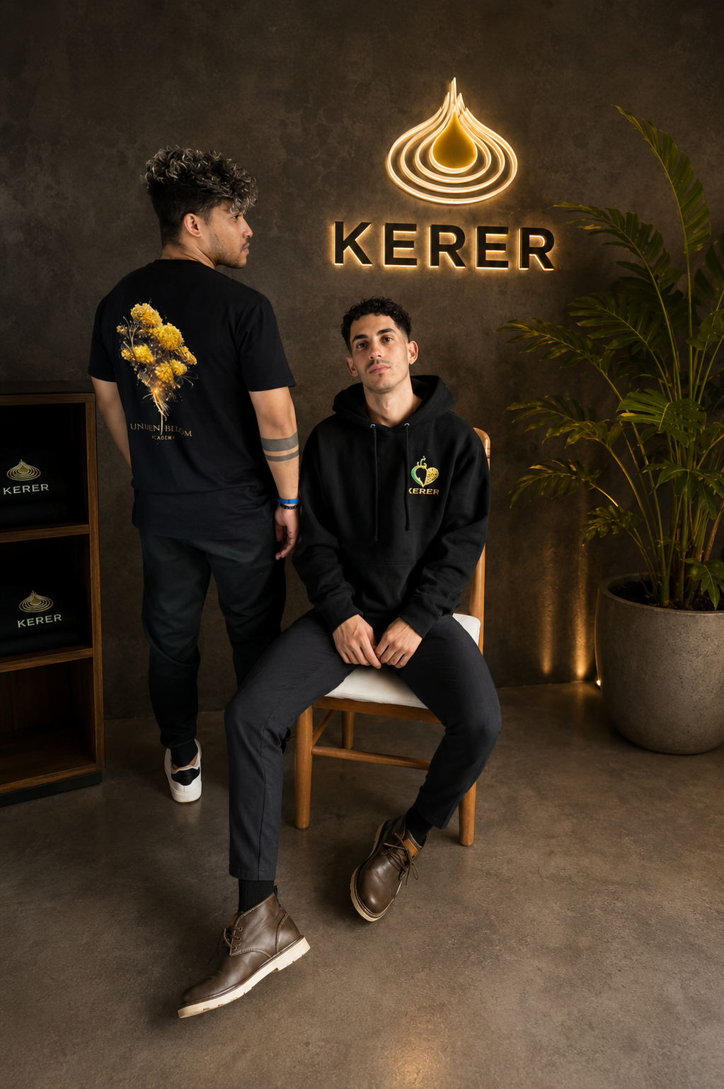 Unseen Bloom Tee — Golden Mimosa Floral Graphic T-Shirt