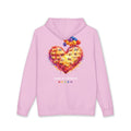 Heart Mosaic Hoodie Mother'day Special— Colorful Balloon Heart Design with 'KERER' Text