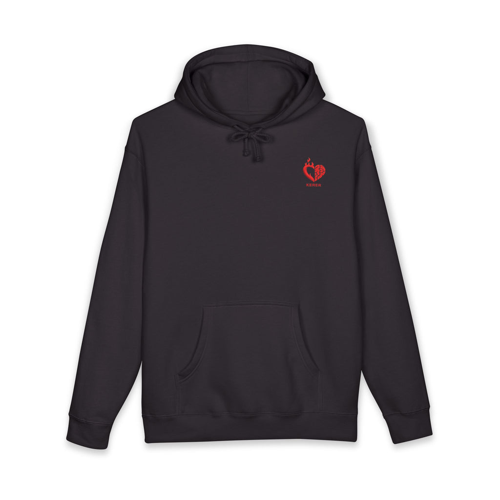 Heart Mosaic Hoodie Mother'day Special— Colorful Balloon Heart Design with 'KERER' Text