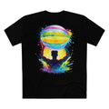Adult Tee — Colorful Watercolor Basketball Player Graphic