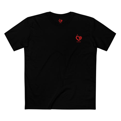 Brain & Heart Flame Tee — Fire and Ice Heart Brain Graphic T-Shirt