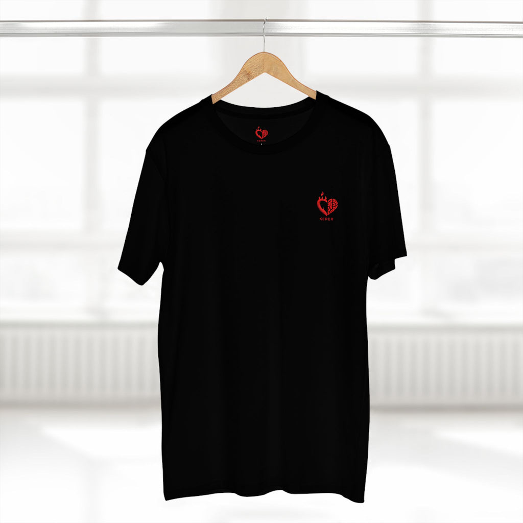 Brain & Heart Flame Tee — Fire and Ice Heart Brain Graphic T-Shirt