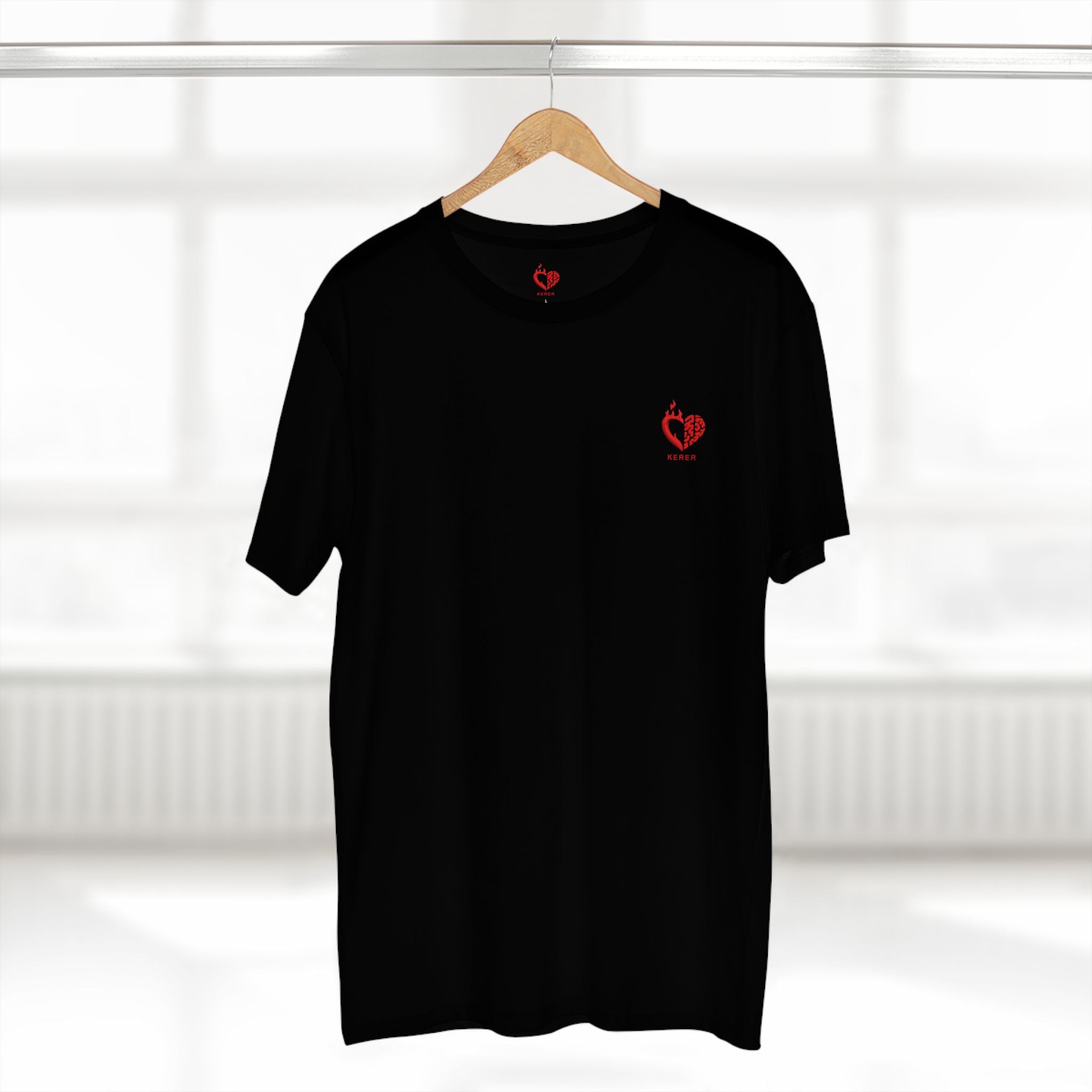 Brain & Heart Flame Tee — Fire and Ice Heart Brain Graphic T-Shirt