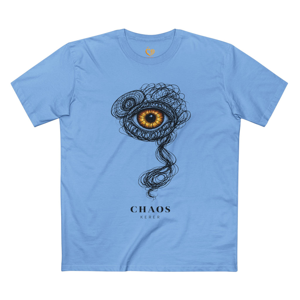Chaos Eye T-Shirt — Abstract Golden Eye Sketch Tee